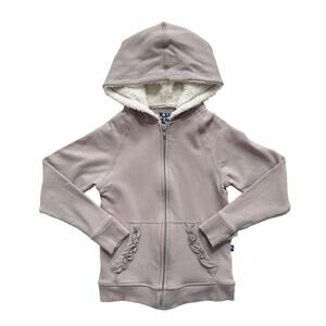 Kickee Pants Sherpa Fleece Hoodie Sweatshirt Size 5